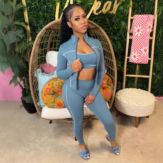 Cute Fitted Stretchy 3 Piece Sets