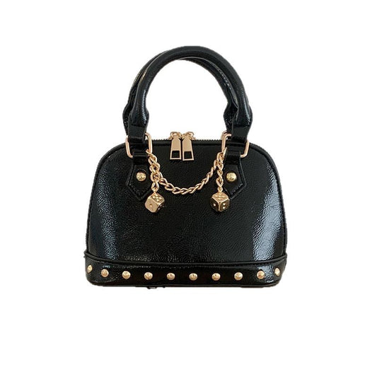 Champagne-gold Shell Bag Fashionable Shoulder And Crossbody Style