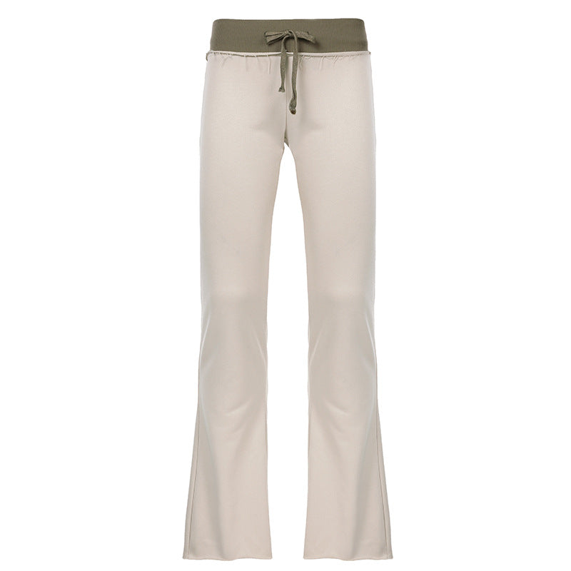 Form Fitting Patchwork Casual Bottoms 2 Piece sets